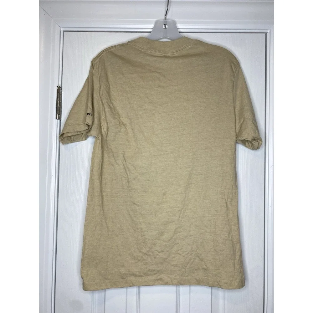 Vintage Florida Key West Alligator Sunbathing T Shirt Harlequin Beige Size Large